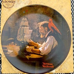 Norman Rockwell “The Ship Builder” plate Knowles